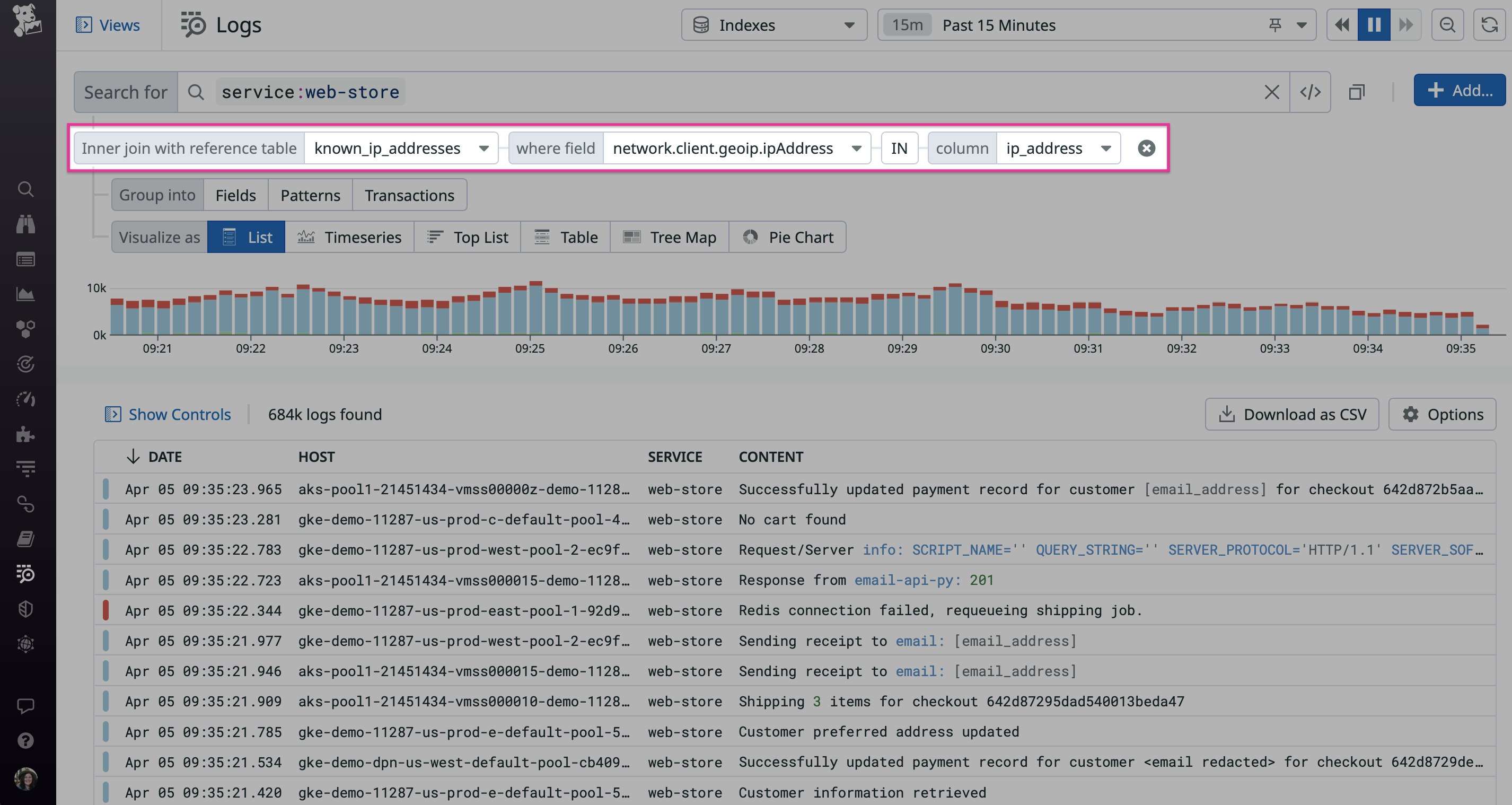 Add context to your logs at query time with Reference Tables Add context to your logs at query time with Reference Tables